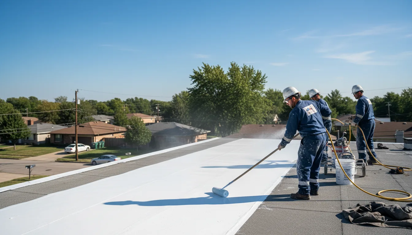 Commercial roof coating in Gerry, NY near me